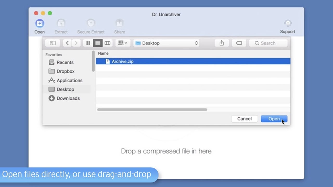 Download unarchiver application for mac os